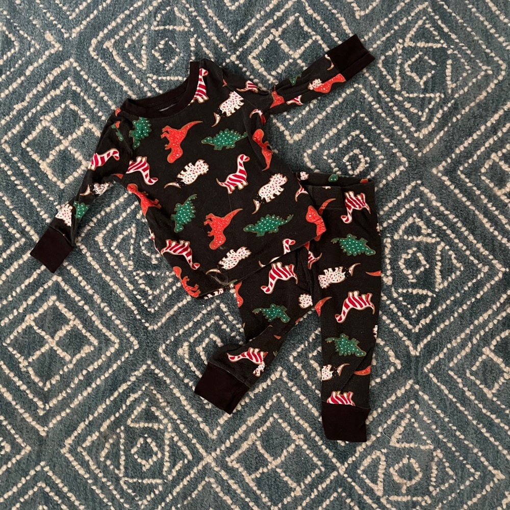 Dinosaur Print Kids Pajama Set